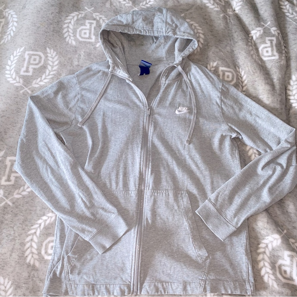 Nike gray zip up
